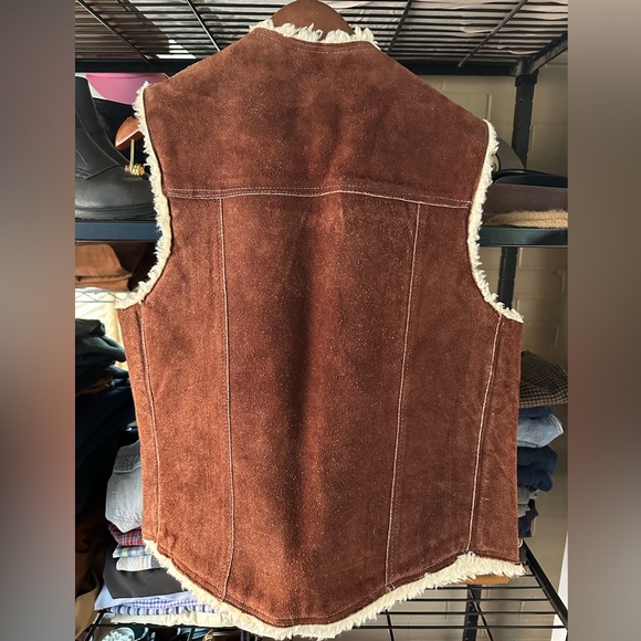 Suede Shearling Vest - Picture 3 of 5